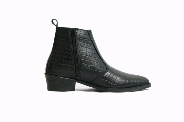 Croc Leather Chelsea Boot - 6