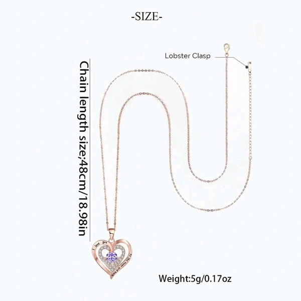 Generic Preserved Purple Real Rose & Purple Bear Box with Heart I Love You Necklace Box and Eternal Flowers Rose