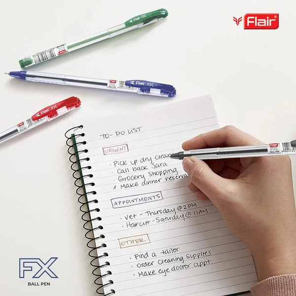 Flair Fx Pen Set Of 5 - Red