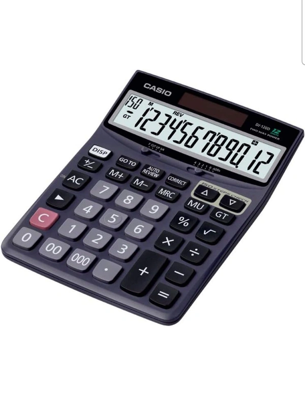 Casio DJ-120D 150 Steps Check and Correct Desktop Calculator with Bigger Screen/Keys