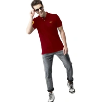 POLO KOLER T-SHIRT - Maroon, L