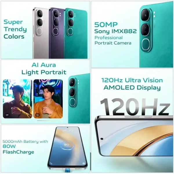 vivo Y300 5G (Emerald Green, 128 GB)  (8 GB RAM) - (8+128 GB), Emerald Green