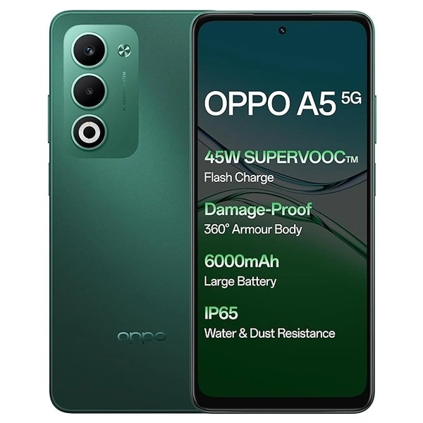 OPPO A5 5G (Aurora Green, 128 GB)  (8 GB RAM) - (8+128G), Aurora Green
