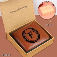 Genuine Leather, leather wallet for men, Brown Artificial Leather Wallet, Men Top selling wallet, Wallet For mens, Men's Wallet, Simple Purse, Gents Wallet, Gents Purse for Men, Men Trendy Brown Artif - Tan