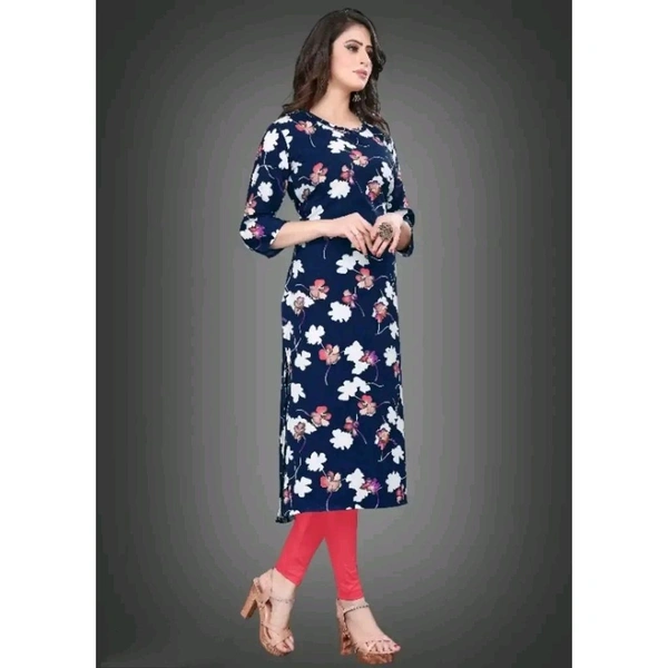 Multicoloured Crepe Printed Kurtas For Women - Multicoloured, M