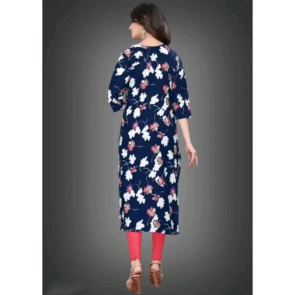 Multicoloured Crepe Printed Kurtas For Women - Multicoloured, 6XL