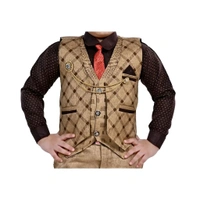 saurabhanchal  coffee Cotton clothing sets for boys (6months-10years) in different colours - Coffee, 4-5 Year