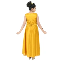 Girls Party Wear Dresses - Yellow, 7-8 Year