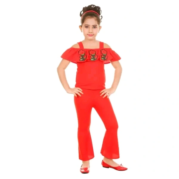FIERA FASHION  GIRLS  JUMPSUIT - Red, 3-4 Year