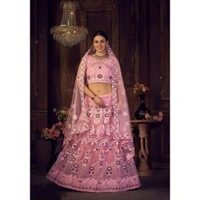 Women  Net Semi Stitched Lehenga Choli