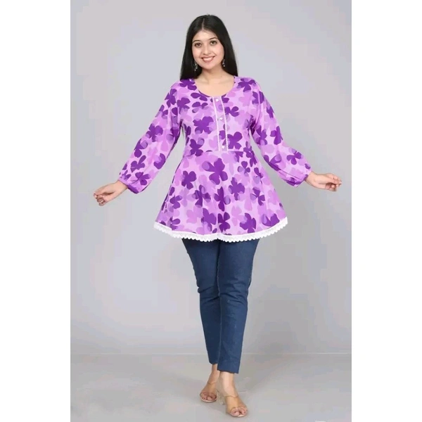 Jivika New Classic Tops - Purple, S