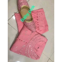 Pink Rayon Embroidered Kurtas For Women - Pink Flamingo, M