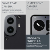 Nothing  CMF by Nothing Phone 1 (Black, 128 GB)  (6 GB RAM) - (6+128GB), Black