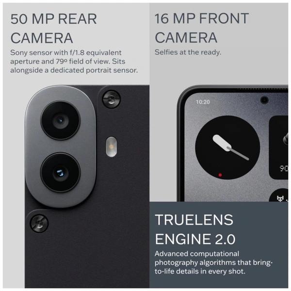 Nothing  CMF by Nothing Phone 1 (Black, 128 GB)  (6 GB RAM) - (6+128GB), Black