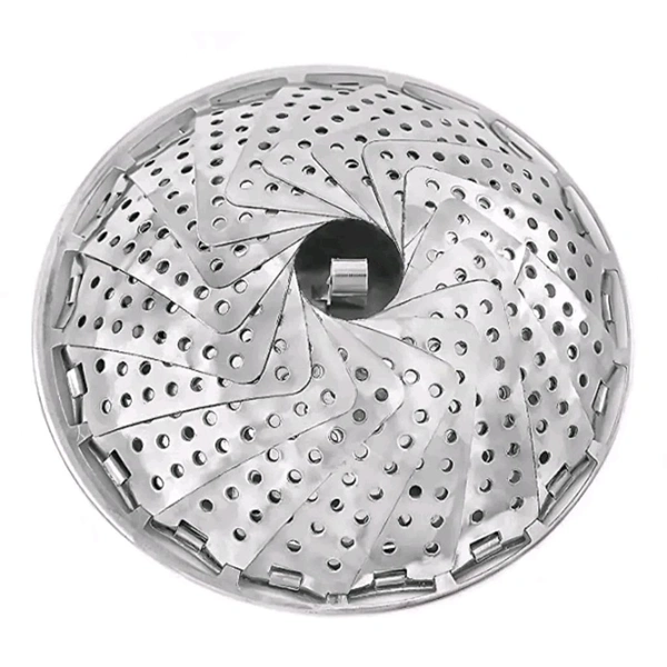 Stainless Steel Vegetable Steamer Basket/Insert for Pots, Pans, Crock Pots | Multipurpose Fruit Bowl Steamer for Boiling cooking Fish, Chicken, Dumpling (Small) - 23cm