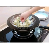 Stainless Steel Vegetable Steamer Basket/Insert for Pots, Pans, Crock Pots | Multipurpose Fruit Bowl Steamer for Boiling cooking Fish, Chicken, Dumpling (Small) - 23cm