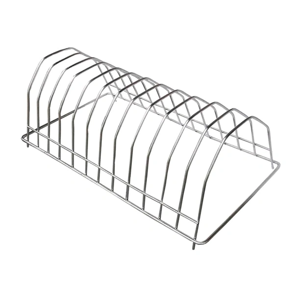 Stainless Steel Plate Stand Dish Rack For Kitchen Pack Of 2