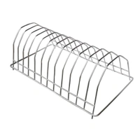Useful Stainless Steel Chakla Belan Stand And Plate Stand Dish Rack Steel And Ladle Hook Rail Wall Mounted Ladle Stand For Kitchen