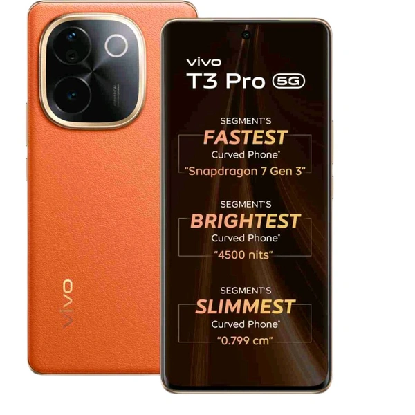 VIVO T3 Pro 5G (Sandstone Orange, 128 GB)  (8 GB RAM) - (8+128 GB), Sandstone Orange
