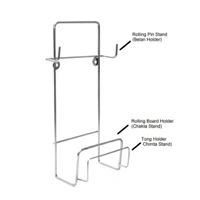 Stainless Steel Chakla Belan Stand For Kitchen Pack Of 2