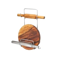 Stainless Steel Chakla Belan Stand For Kitchen Pack Of 2