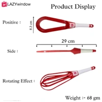 Traditional Iron Deep Bottom Kadai And Foldable Plastic Whisker Beater Hand Blender Mixer