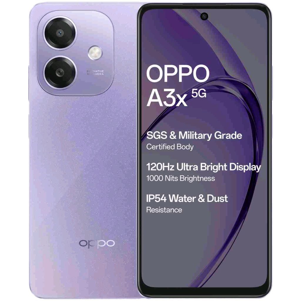 OPPO A3x 5G (Starry Purple, 128 GB) (4 GB RAM)