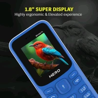 LAVA Hero Shakti Keypad Mobile|1.8 inch Big Display|Auto Call Recording|Wireless FM  (Pepsi Blue) - Pepsi Blue