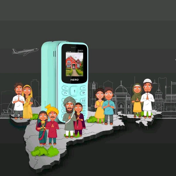 LAVA Hero Shakti Keypad Mobile|1.8 inch Big Display|Auto Call Recording|Wireless FM  (Pepsi Blue) - Mint Green