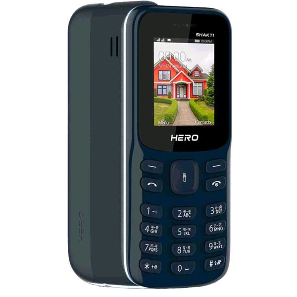 LAVA Hero Shakti Keypad Mobile|1.8 inch Big Display|Auto Call Recording|Wireless FM  (Pepsi Blue) - Dark Blue