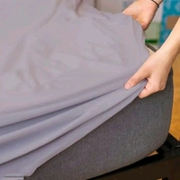 Waterproof Dust-Proof Mattress Cover For Single Size Bed , Grey, 30 x 72, Terry Cotton - Free Size