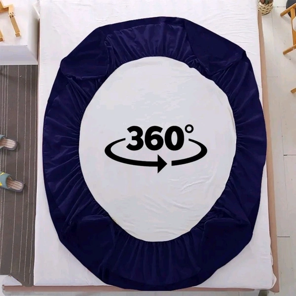 Comfortable Terry Cotton Waterproof Dust-Proof Mattress Cover for King Size Bed