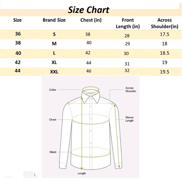 Stylish Blended Popcorn Half Sleeve Shirt for Men - Sea Green, S