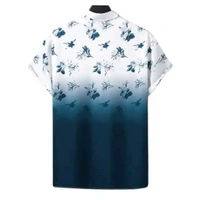 BLUECORP ENTERPRISE Men Regular Fit Floral Print Cut Away Collar Casual Shirt (X-Large, Blue) - Blue, XL