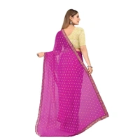 Classic Chiffon Woven Saree with Blouse piece