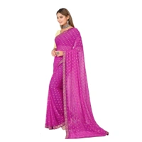 Classic Chiffon Woven Saree with Blouse piece