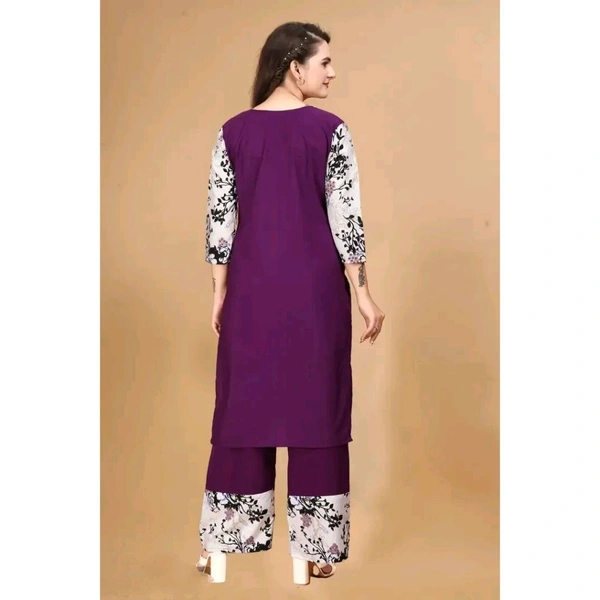 Stylish Crepe Printed Kurtas Women - L