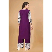 Stylish Crepe Printed Kurtas Women - XL