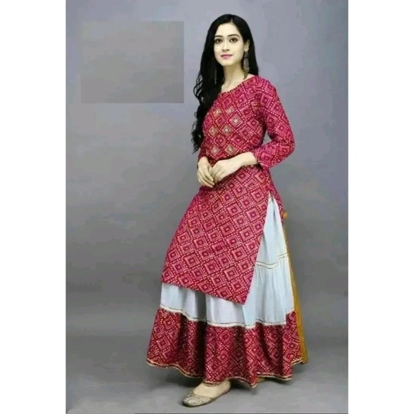 Pink Cotton Printed Kurta Bottom For Women - pink, XL