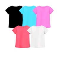 STYLIST GIRS PRINTED COMBO TSHIRTS PACK OF 5 - Multicolored, 6-7 Year