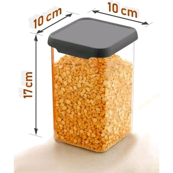 Stylish Plastic Jars  Containers For Kitchen Pack Of 4