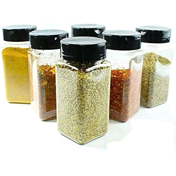 120 ml Glass Grocery Containernbsp;nbsp;(Pack of 6, Clear)