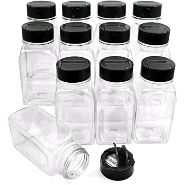 120 ml Glass Grocery Containernbsp;nbsp;(Pack of 6, Clear)