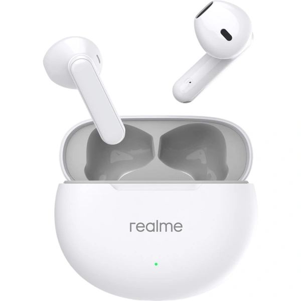 realme Buds T01 with 13mm Driver, AI ENC for Calls, BT 5.4 and upto 28 hours Playback Bluetooth  (White, True Wireless) - White