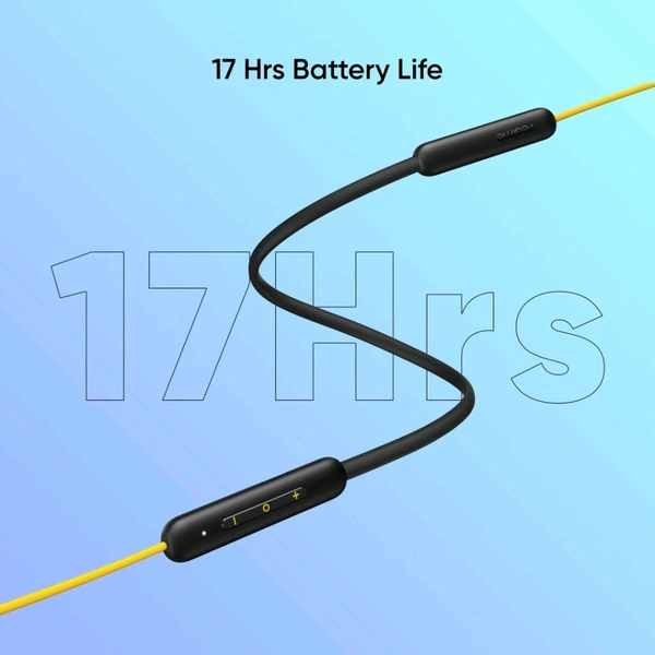 realme Buds Wireless 3 Neo with 13.4mm Driver, 32 hrs Playback, Dual Device Connection Bluetooth  (Blue, In the Ear) - Yellow