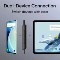 realme Buds Wireless 3 Neo with 13.4mm Driver, 32 hrs Playback, Dual Device Connection Bluetooth  (Blue, In the Ear) - Black