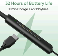 realme Buds Wireless 3 Neo with 13.4mm Driver, 32 hrs Playback, Dual Device Connection Bluetooth  (Blue, In the Ear) - Green