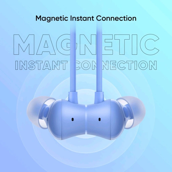 realme Buds Wireless 3 Neo with 13.4mm Driver, 32 hrs Playback, Dual Device Connection Bluetooth  (Blue, In the Ear) - Sky Blue