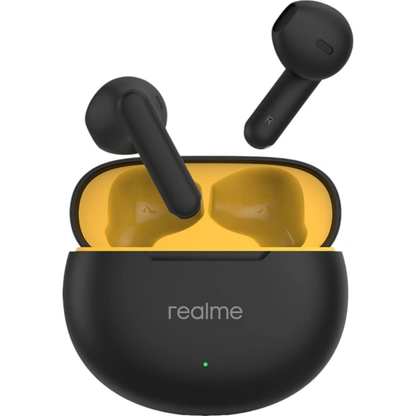 realme Buds T01 with 13mm Driver, AI ENC for Calls, BT 5.4 and upto 28 hours Playback Bluetooth  (Black, True Wireless) - Black