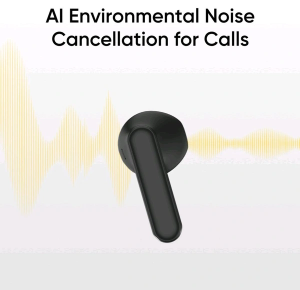realme Buds T01 with 13mm Driver, AI ENC for Calls, BT 5.4 and upto 28 hours Playback Bluetooth  (Black, True Wireless) - Black